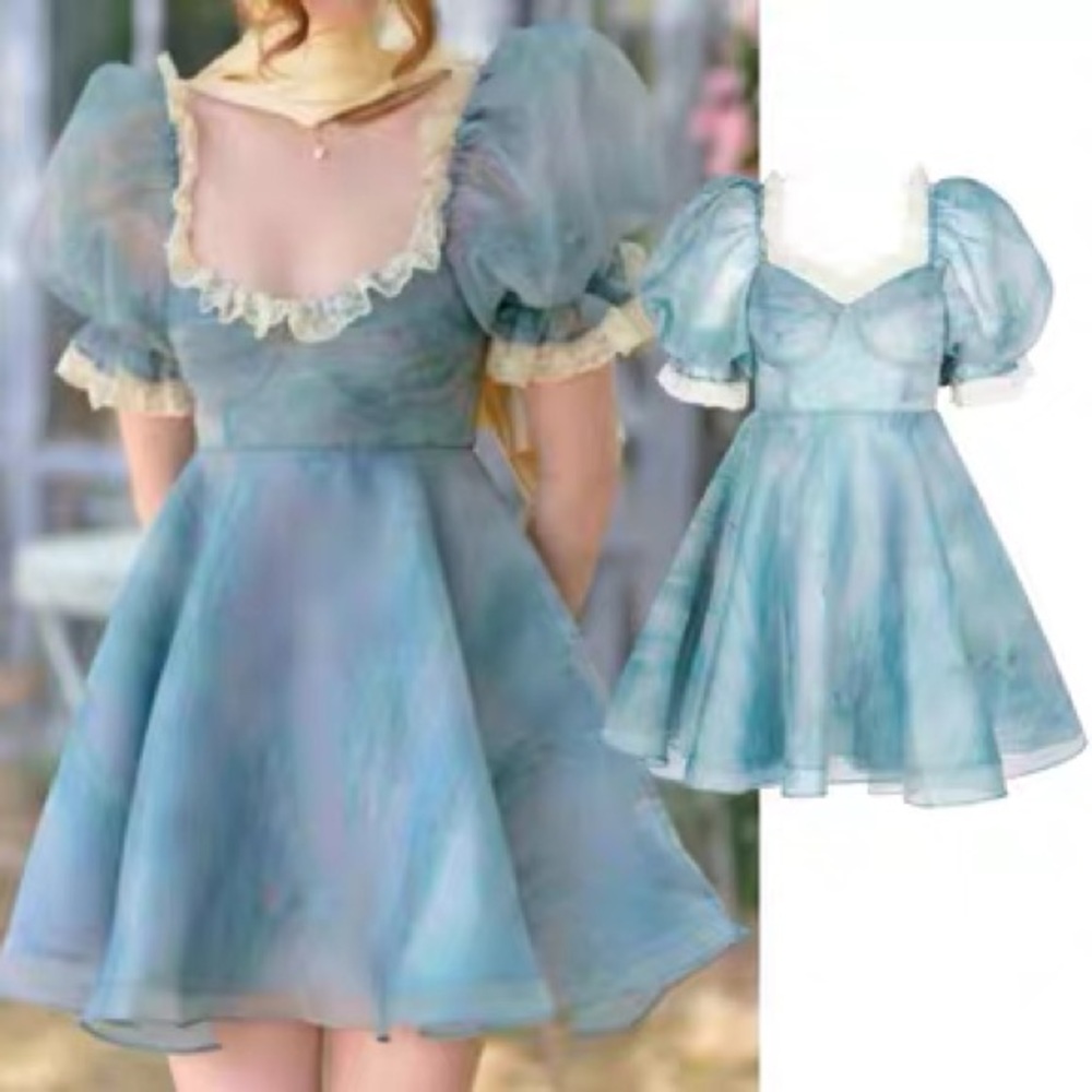 Selkie Monet Water Lilies Parliament Dress Size S New Without Tags